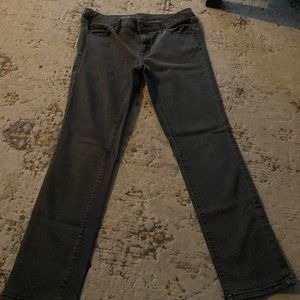 Denim black faded jeans